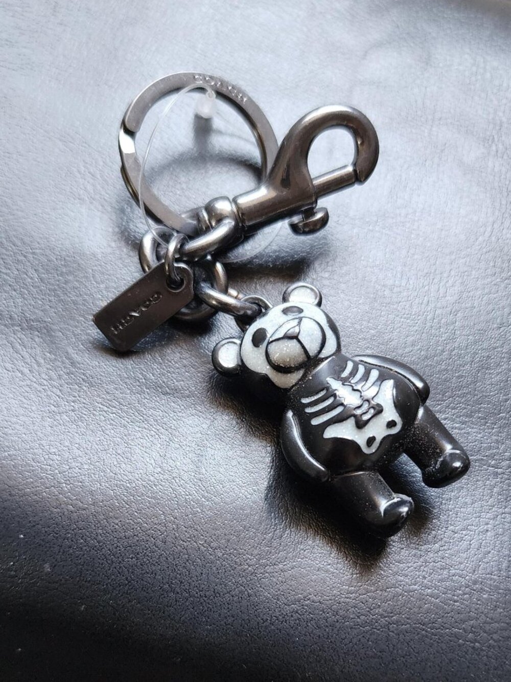 Coach Handbag Charm / Keychain Bear Halloween Skeleton - Picture 4 of 5